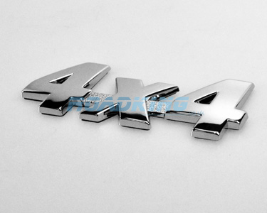 4x4 Chrome Badge | 8.5cm