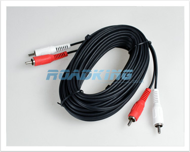 Phono To Phono Red & White Stereo RCA Audio Cable | HiFi / CD / DVD Lead | 10m