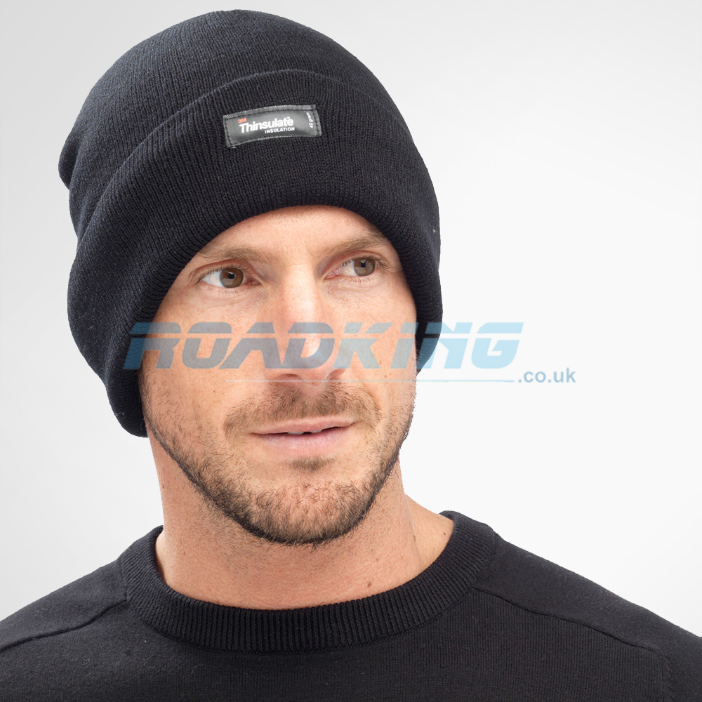 3M Thinsulate Beanie Hat - 40 Gram - Black | ROADKING.co.uk