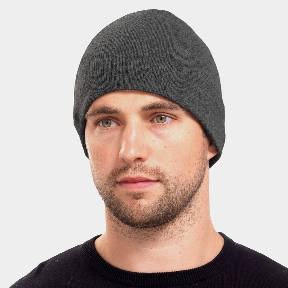 Reversible Beanie Hat | Grey & Green