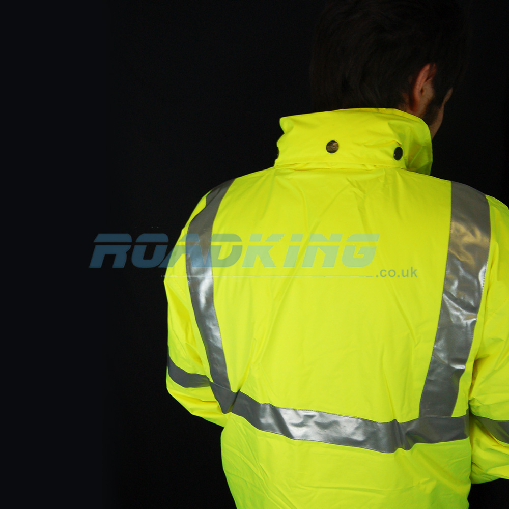 Hi-Viz Parka Jacket | Yellow & Navy - XXL