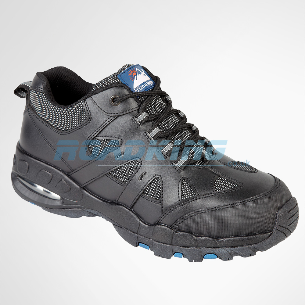 black air bubble trainers