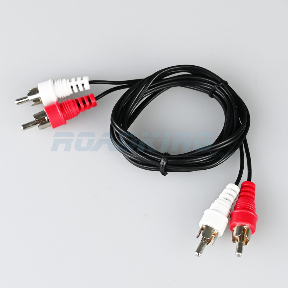 Phono To Phono Red & White Stereo RCA Audio Cable | HiFi / CD / DVD Lead | 1.3m