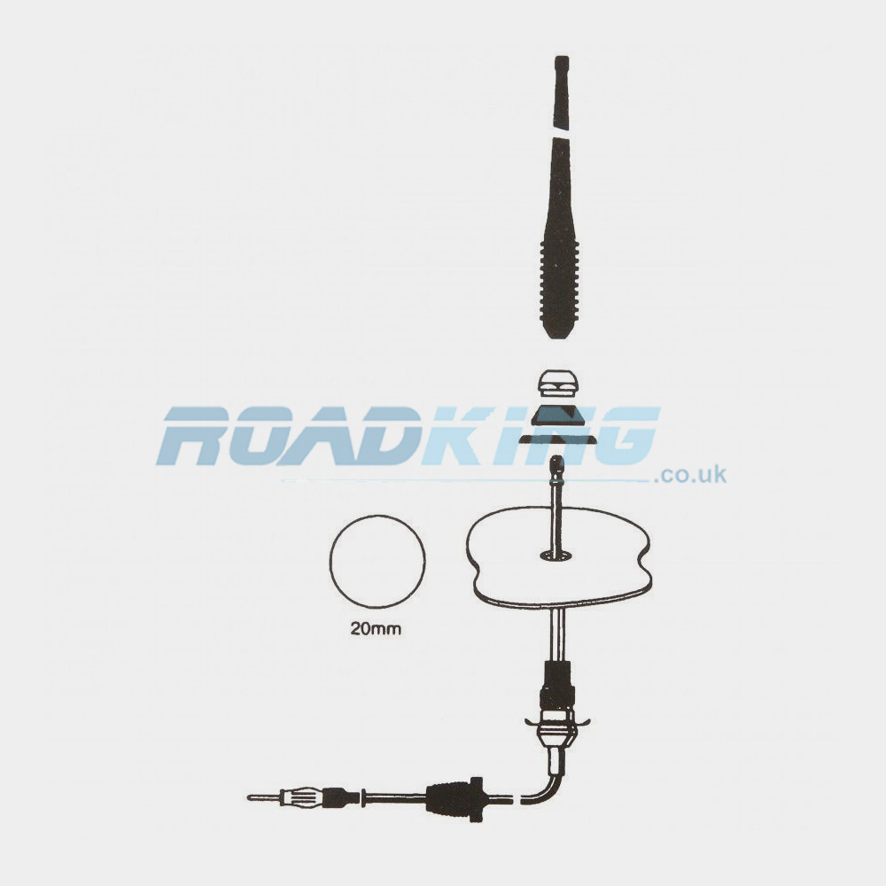 Car Aerial  | Universal Flexible Rubber AM/FM Car / Truck Antenna