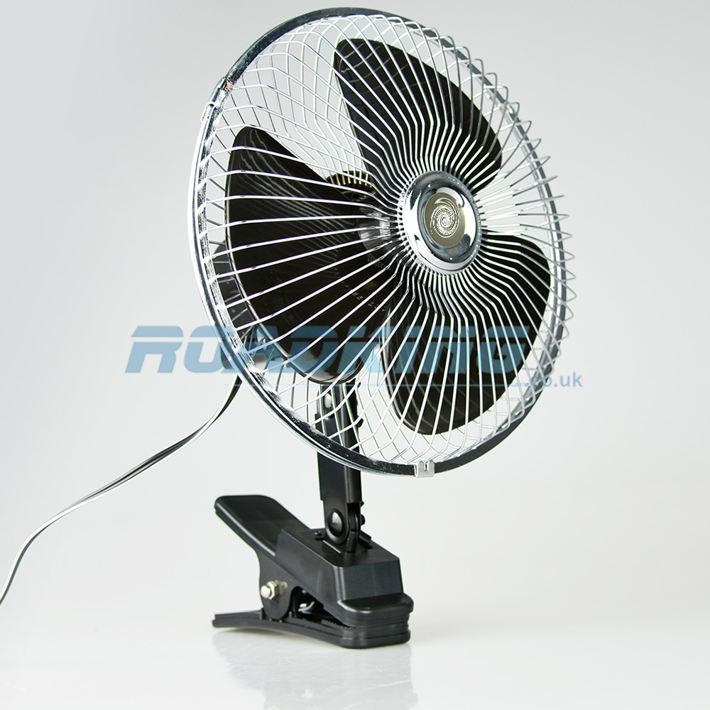 24v Cooling Fan | Clip-On | 8 Inch Oscillating