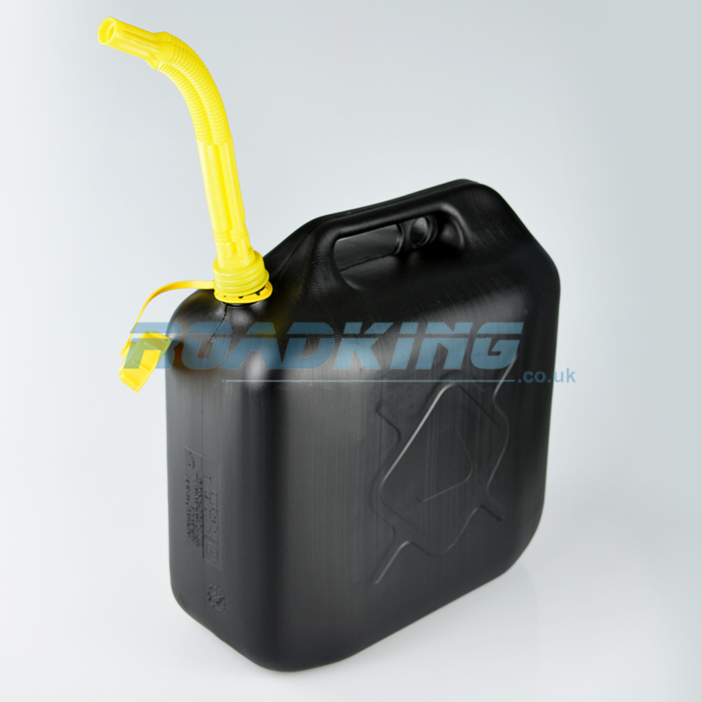 Jerry Can 20L | 20 Litre Black Plastic Fuel Can