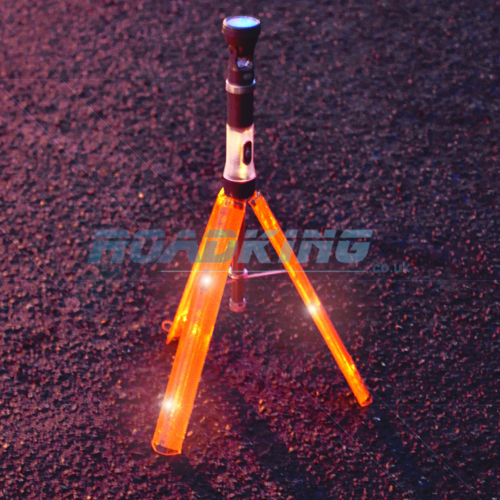 Flashing Emergency Tripod with Torch