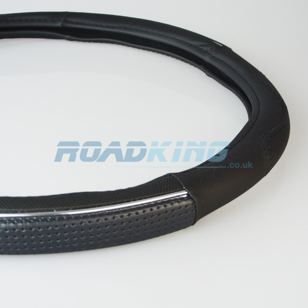 Truck Steering Wheel Cover PU | Black | 44-46cm