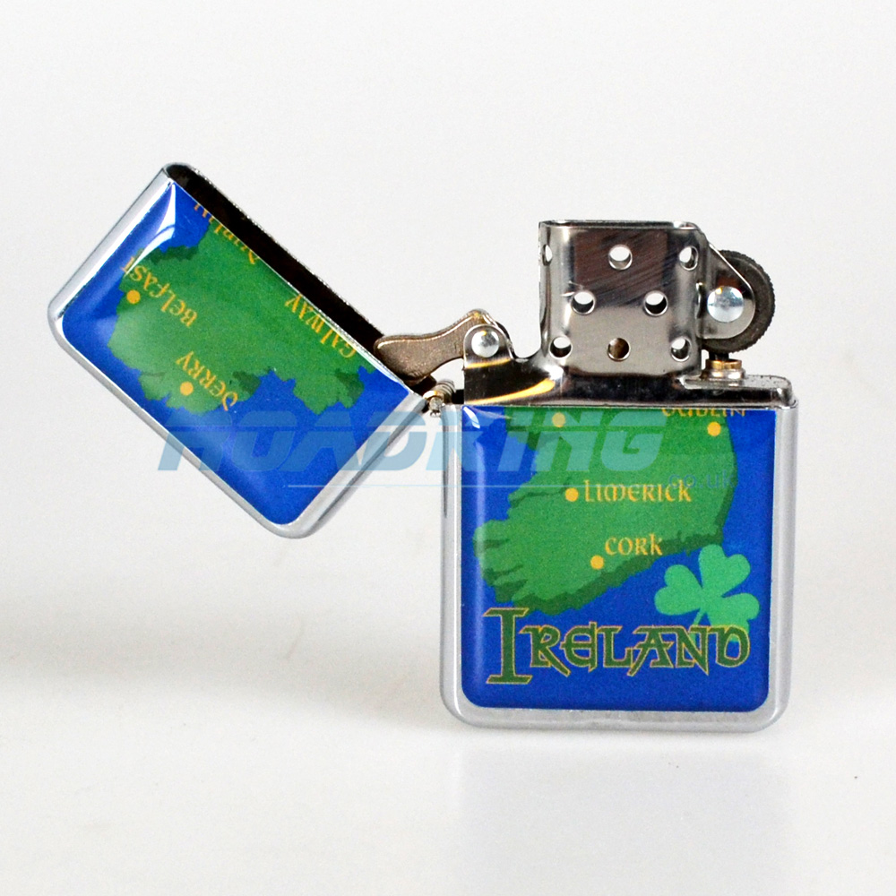 Ireland Zippo Style Lighter | Irish Map