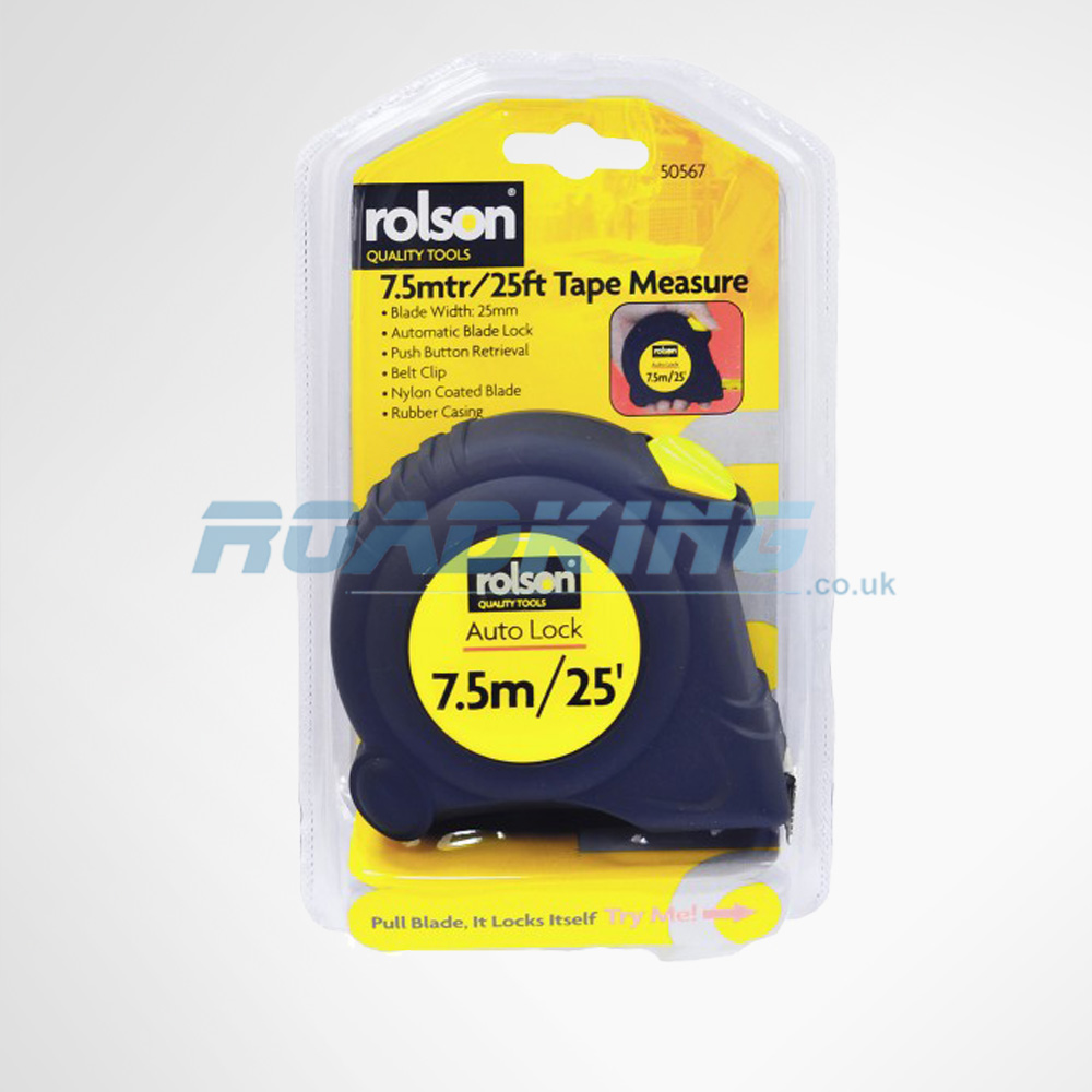 Rolson Tape Measure - 7.5m / 25 ft